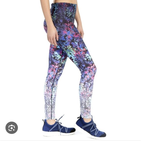 LOLE | Sierra Femme Ombre Leggings Purple Sz LARGE - Picture 1 of 4